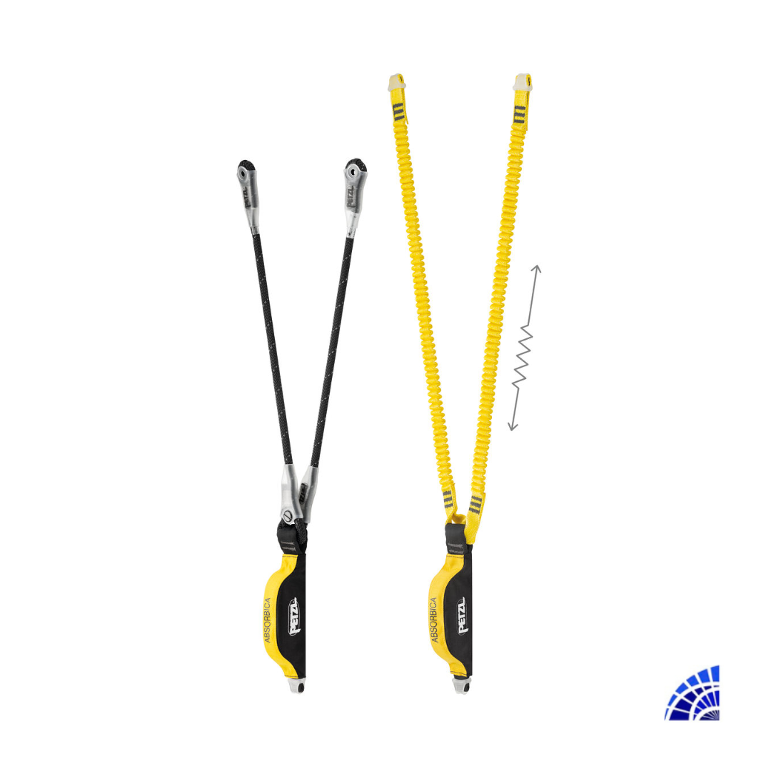 ESLINGA ELEMENTO DE AMARRE DOBLE CON ABSORBEDOR DE ENERGÍA INTEGRADO ABSORBICA-Y PETZL
