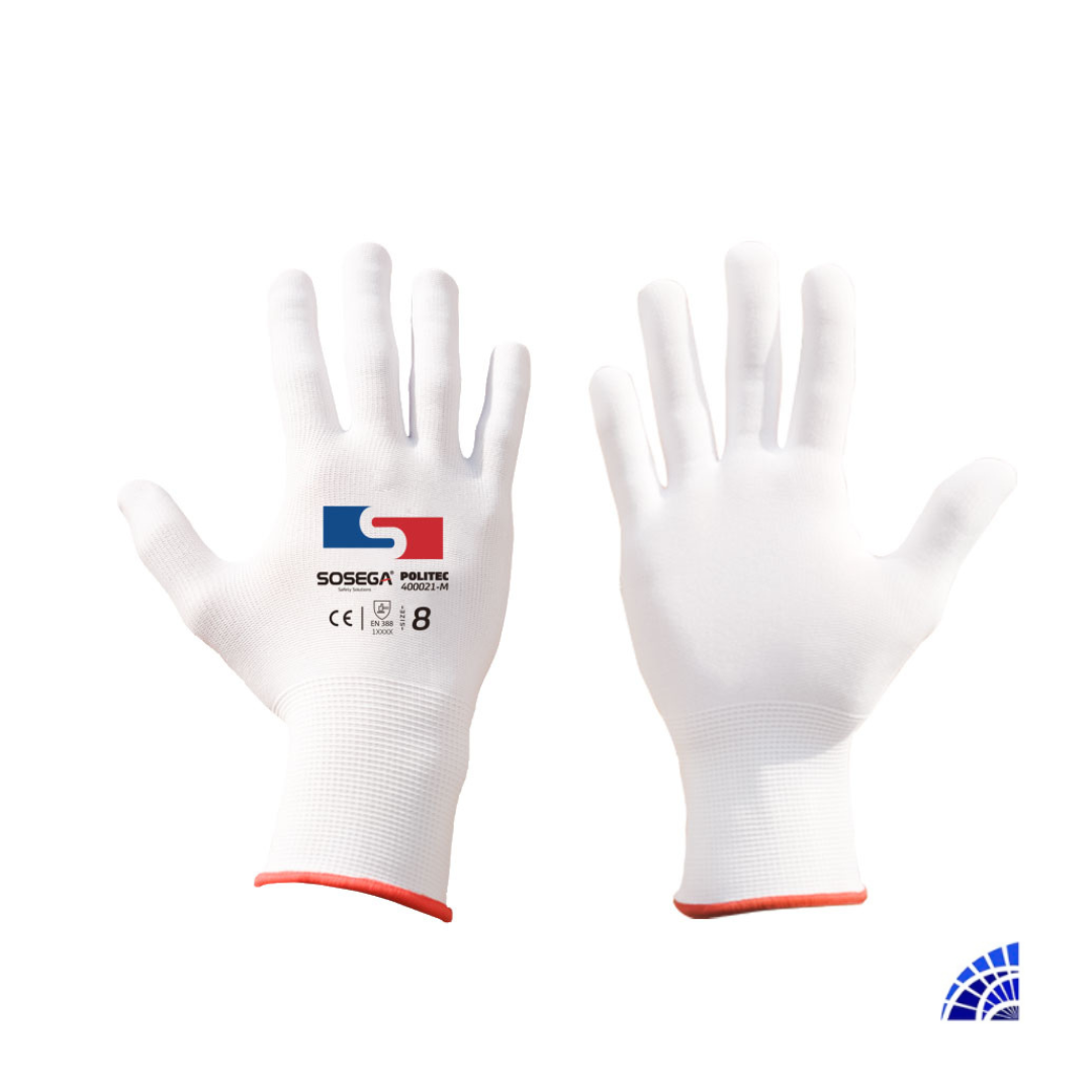 GUANTE POLITEC NYLON BLANCO SOSEGA
