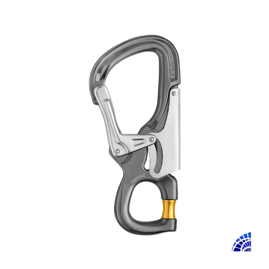 CONECTOR CON PUNTO DE CONEXIÓN CON CIERRE PARA ELEMENTO DE AMARRE DOBLE Y ELEMENTO DE AMARRE DE SUJECIÓN EASHOOK OPEN PETZL