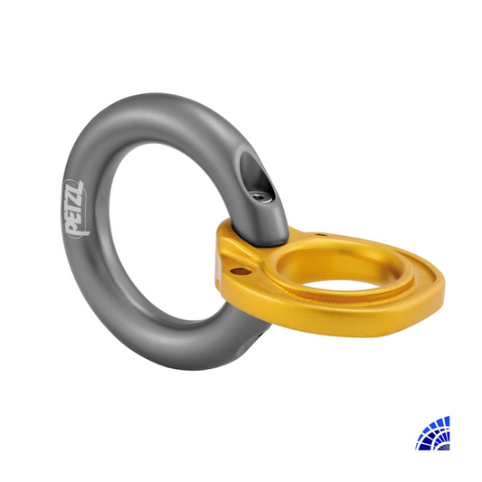 RING2RING PETZL ANILLO DOBLE RÍGIDO PARA ARNESES DE CINTURA CON PUENTES DE UNIÓN TEXTILES