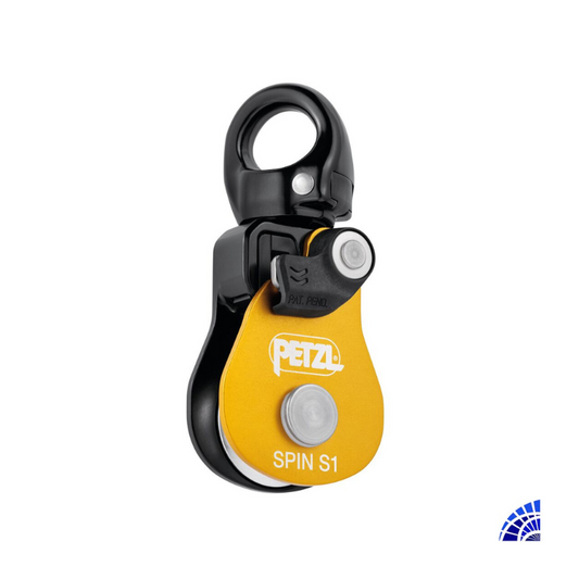 SPIN S1 POLEA SIMPLE Y COMPACTA DE ALTÍSIMO RENDIMIENTO CON ESLABÓN GIRATORIO PETZL